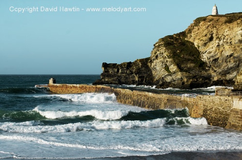 Wave Upon Wave, photograph, photo, seascape, exmoor, David Hawtin